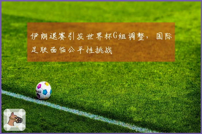 伊朗退赛引发世界杯G组调整，国际足联面临公平性挑战